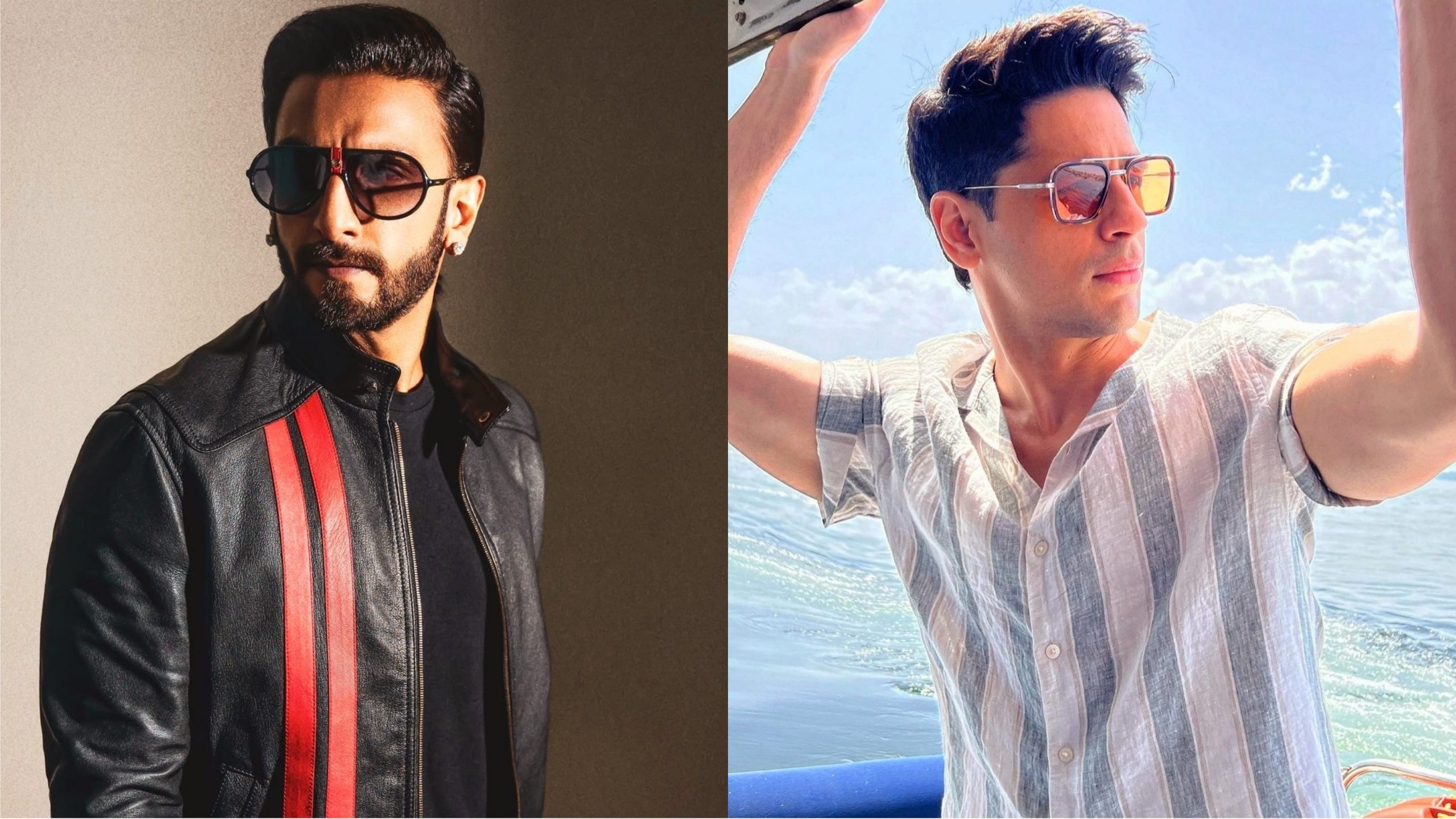 In the scorching heat of summers, Ranveer goes for the leather